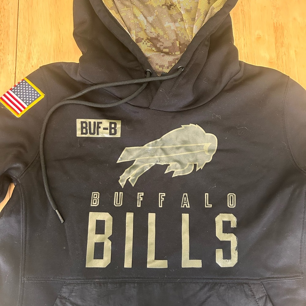 Buffalo Bills Black Salute to Service Hoodie